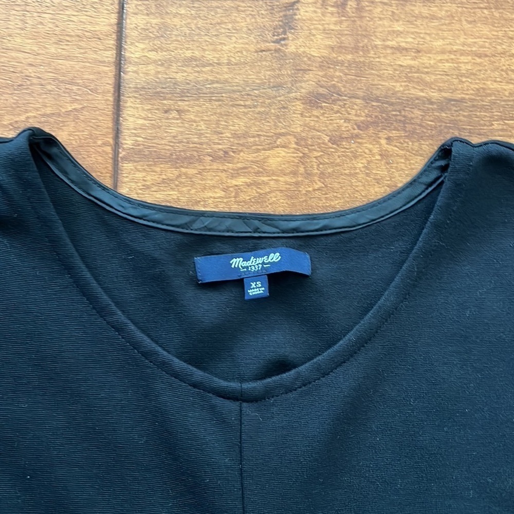 Madewell ponte screenplay black dress with two side pockets Size XS - Picture 9 of 16